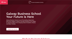 Desktop Screenshot of galwaybusinessschool.ie