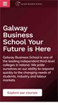 Mobile Screenshot of galwaybusinessschool.ie