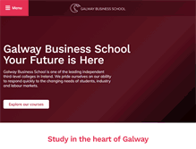 Tablet Screenshot of galwaybusinessschool.ie